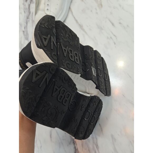 Dolce & Gabbana White and Black Platform Sneakers main image 14